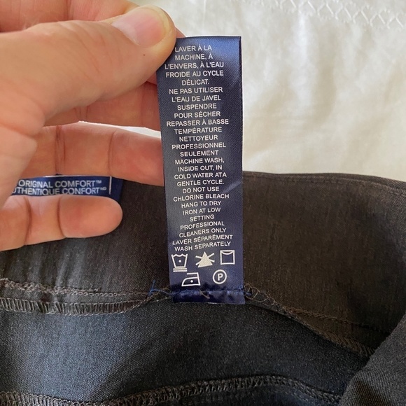 Reitmans Women's Brown Elastic Waist Pull On Capri Dress Pants Size 9 - Picture 6 of 10